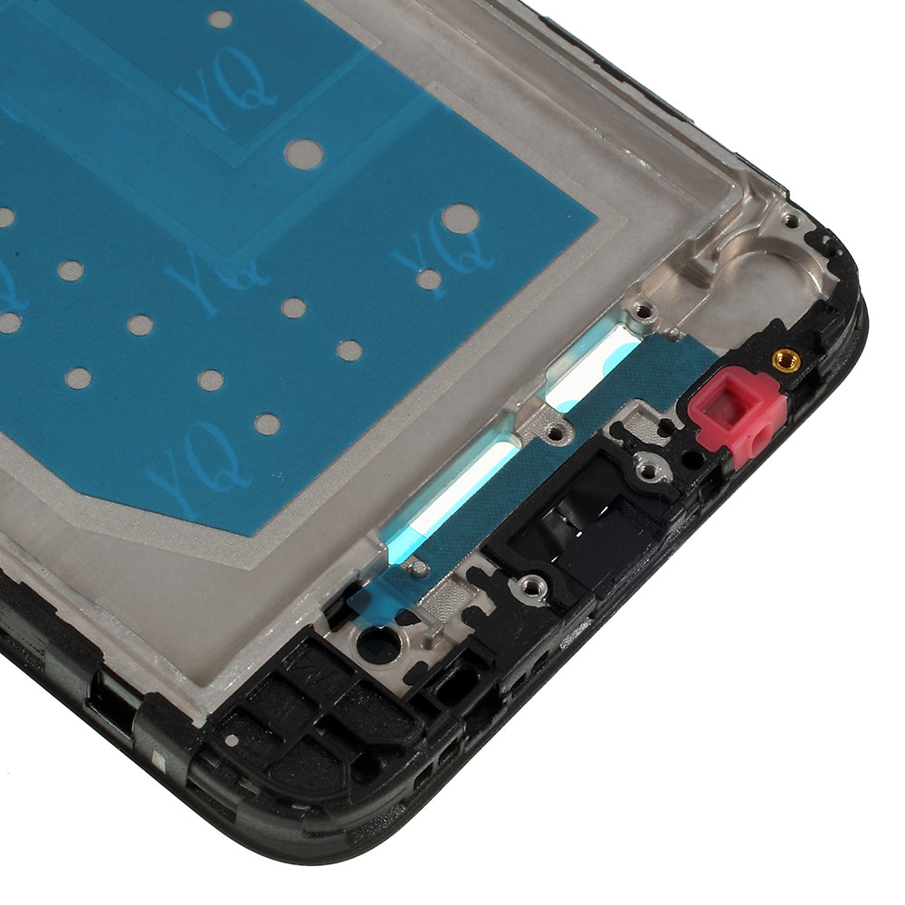 OEM Front Housing Frame + Earpiece Mesh Repair Part for Huawei Y5 (2018) - Black