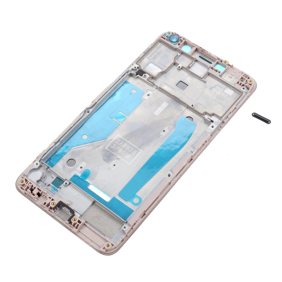 OEM Middle Plate Frame with Microphone Net for Huawei Y6 (2017) - Gold