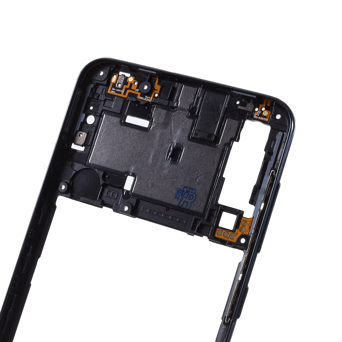 OEM Middle Plate Frame Repair Part (Plastic) for Samsung Galaxy A30s SM-A307F - Black