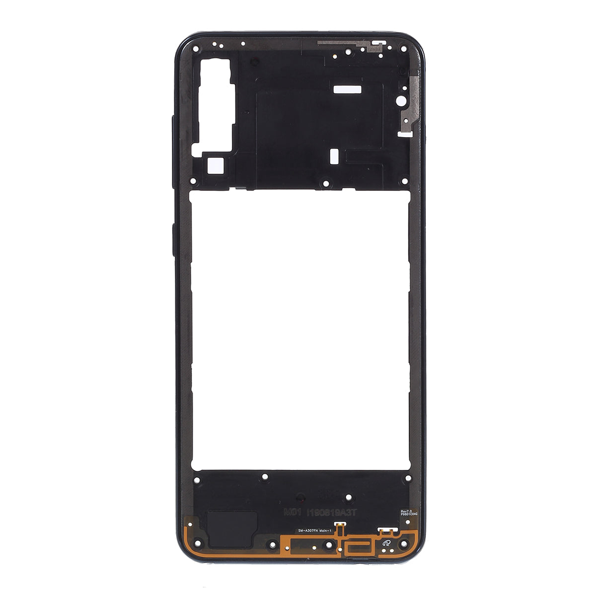 OEM Middle Plate Frame Repair Part (Plastic) for Samsung Galaxy A30s SM-A307F - Black