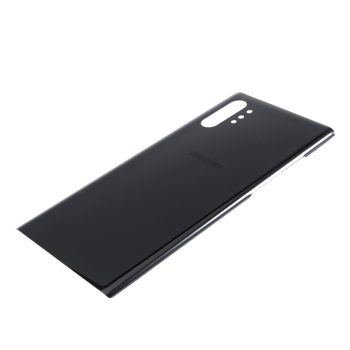 Glass Battery Housing Cover with Adhesive Sticker for Samsung Galaxy Note 10 Plus - Black