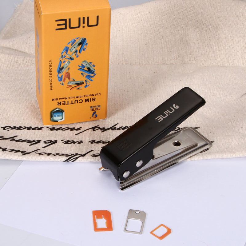 D9ELEMENT SIM Card to Nano SIM Card Cutter for iPhone 6 Plus/6/5 Etc - Black