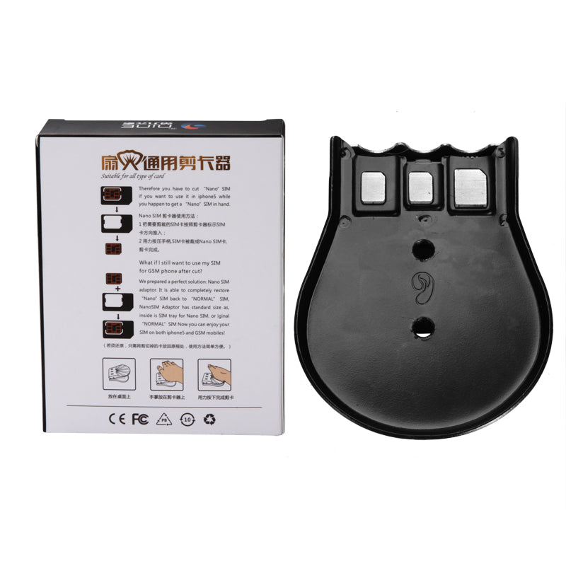 D9ELEMENT Smart 3 in 1 Micro Nano SIM Card Cutter for iPhone Samsung HTC