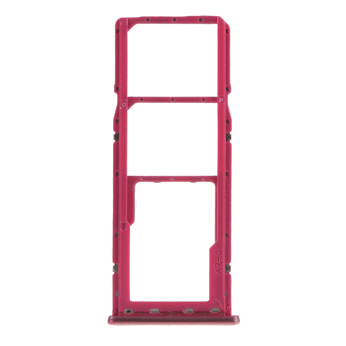 OEM for Samsung Galaxy A7 (2018) A750 Dual SIM + SD Card Tray Holder Part - Red