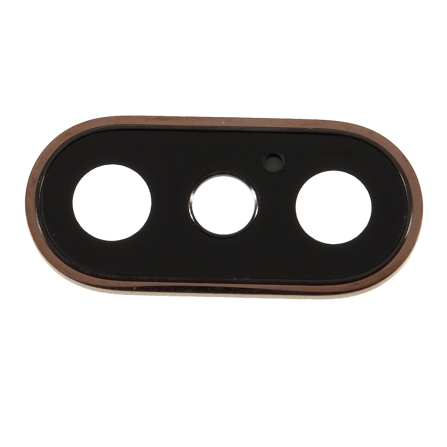 For iPhone XS / XS Max Back Camera Lens Ring Cover with Glass Lens - Gold