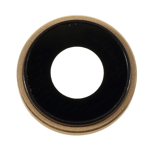 Rear Camera Lens Ring Cover with Glass Lens for iPhone XR 6.1 inch - Gold
