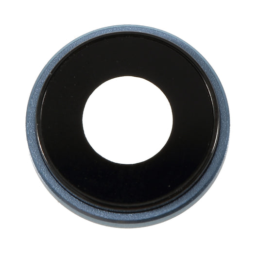 Rear Camera Lens Ring Cover with Glass Lens for iPhone XR 6.1 inch - Blue
