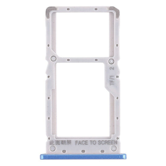 OEM Dual SIM Card Tray Holder Part Replacement for Xiaomi Redmi Note 6 Pro - Blue