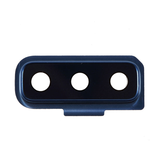 OEM for Samsung Galaxy A7 (2018) A750 Back Camera Lens Cover with Bracket and Glass Replacement Part - Blue