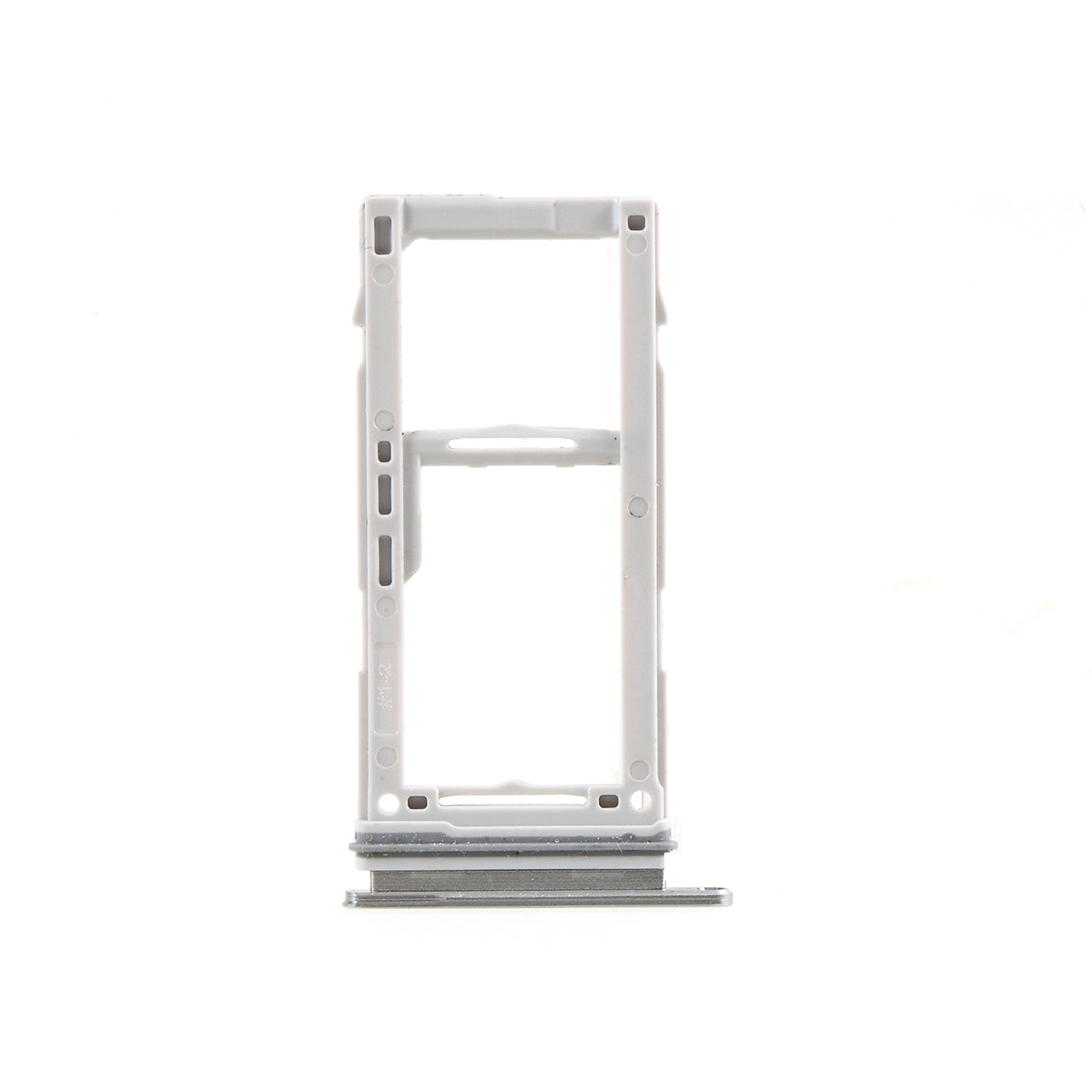 OEM Dual SIM Card Tray Slot Part for Samsung Galaxy S10 G973 / S10 Plus G975 - Silver