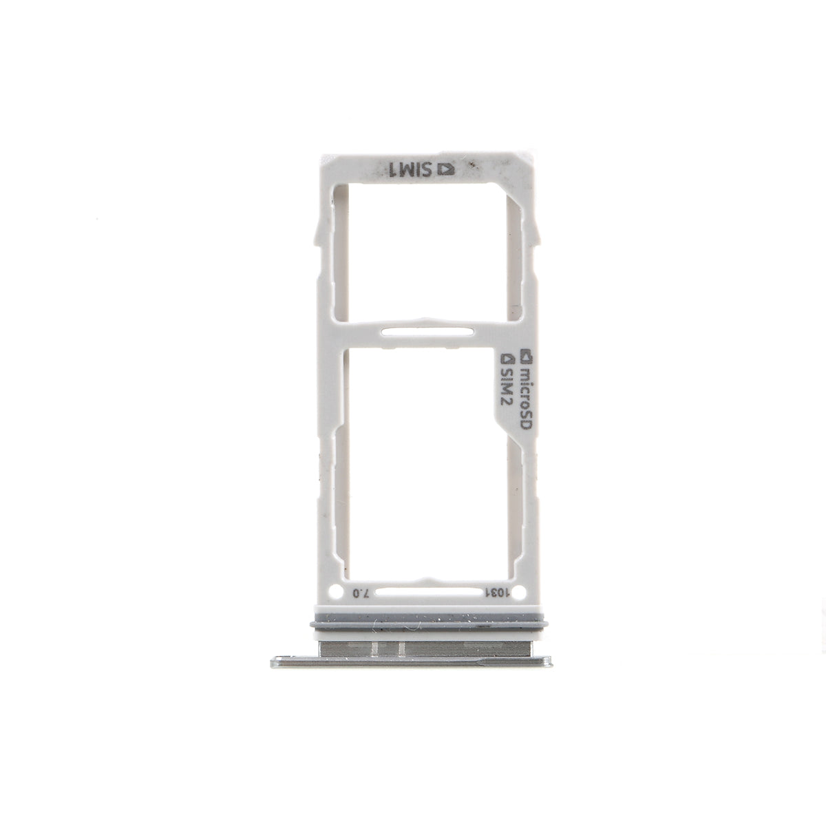 OEM Dual SIM Card Tray Slot Part for Samsung Galaxy S10 G973 / S10 Plus G975 - Silver