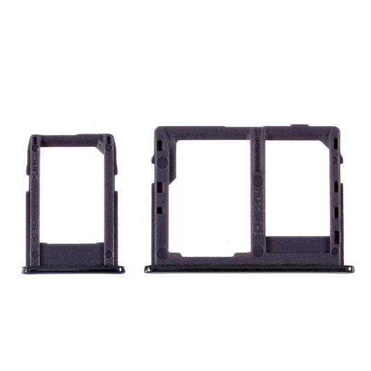 OEM SIM1 + SIM2/Micro SD Card Tray Slots Part for Samsung Galaxy J4 Plus / J6 Plus - Grey