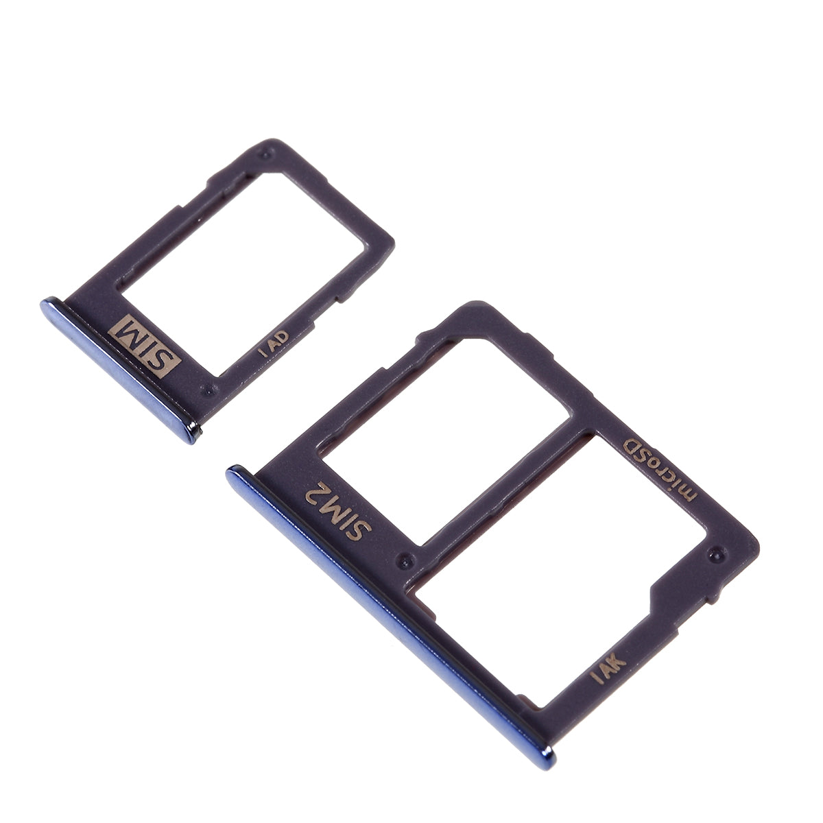 OEM SIM1 + SIM2/Micro SD Card Tray Slots Part for Samsung Galaxy J4 Plus / J6 Plus - Grey