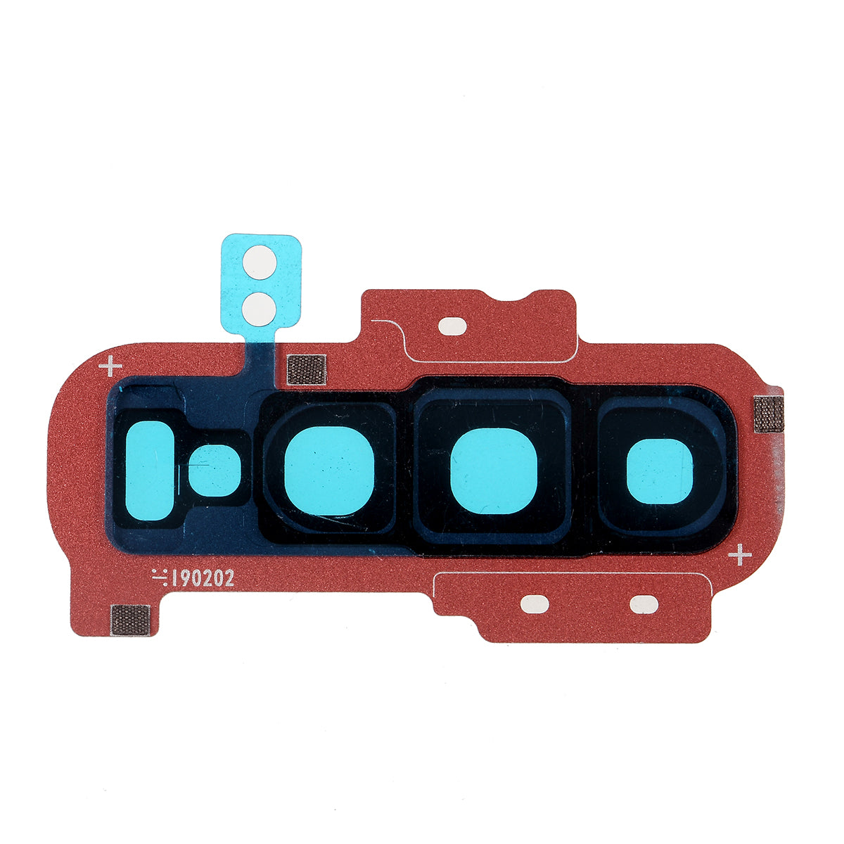 OEM Back Camera Lens Ring Cover with Glass Lens for Samsung Galaxy S10 Plus G975 - Red