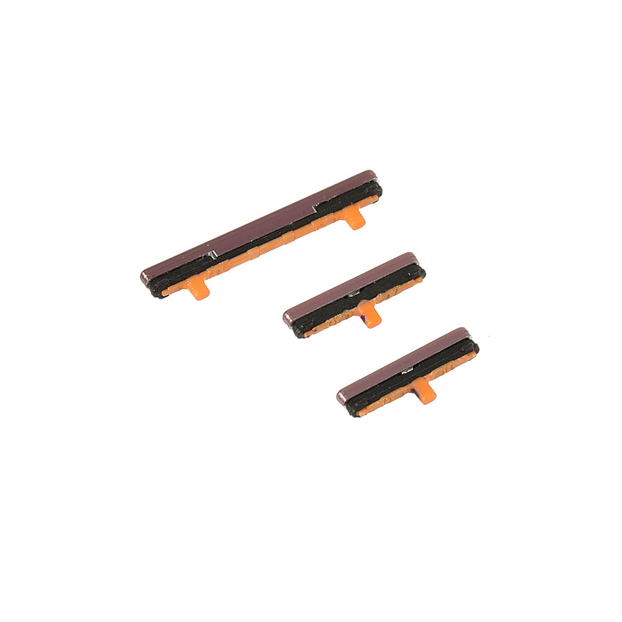 3Pcs/Pack OEM Side Buttons Set (without Logo) for Samsung Galaxy S9 G960/S9+ G965 - Purple