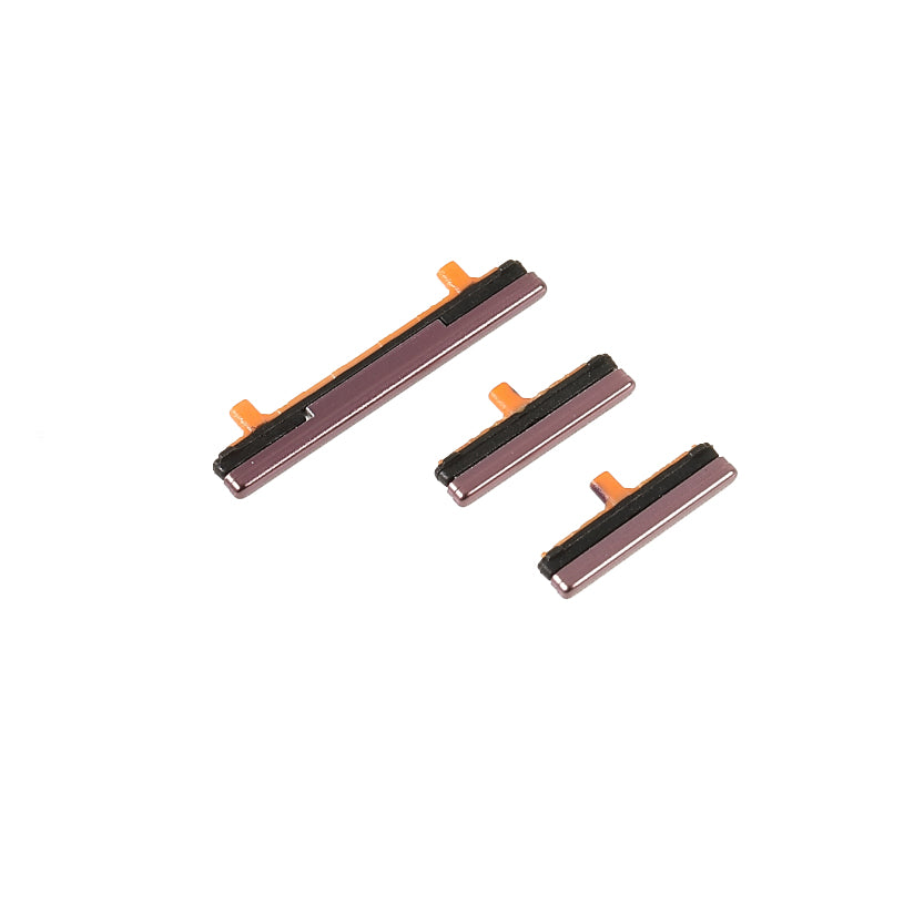 3Pcs/Pack OEM Side Buttons Set (without Logo) for Samsung Galaxy S9 G960/S9+ G965 - Purple