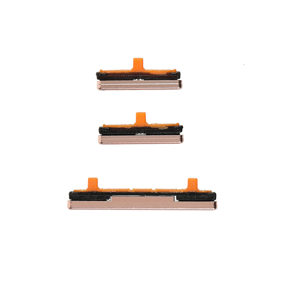 3Pcs/Pack OEM Side Buttons Set (without Logo) for Samsung Galaxy S9 G960/S9+ G965 - Gold