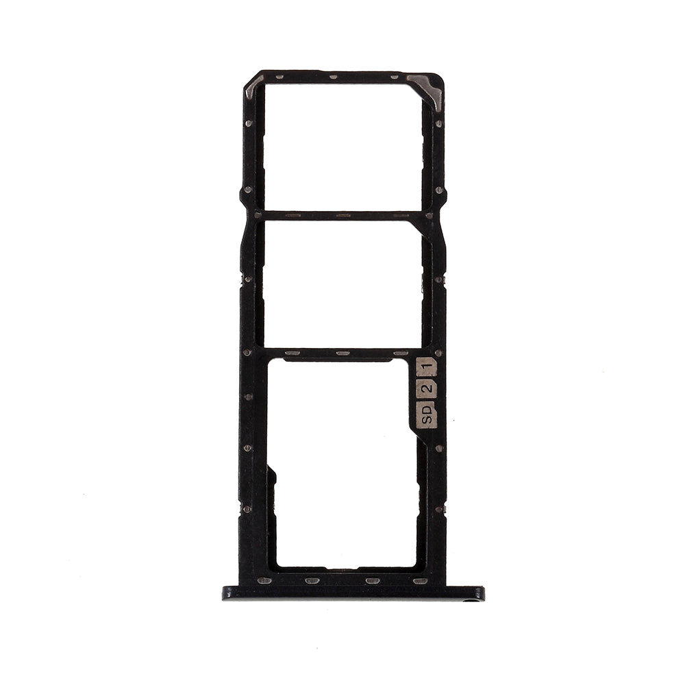OEM SIM MicroSD Card Tray Holder Spare Part for Asus Zenfone Max (M2) ZB633KL - Black
