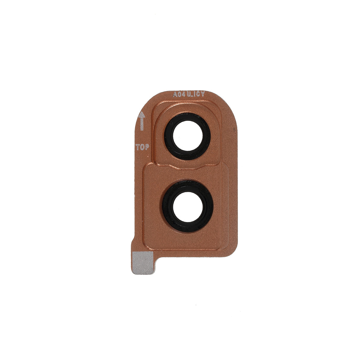 OEM Back Camera Lens Ring Cover with Glass Lens for Samsung Galaxy A40 SM-A405 - Rose Gold