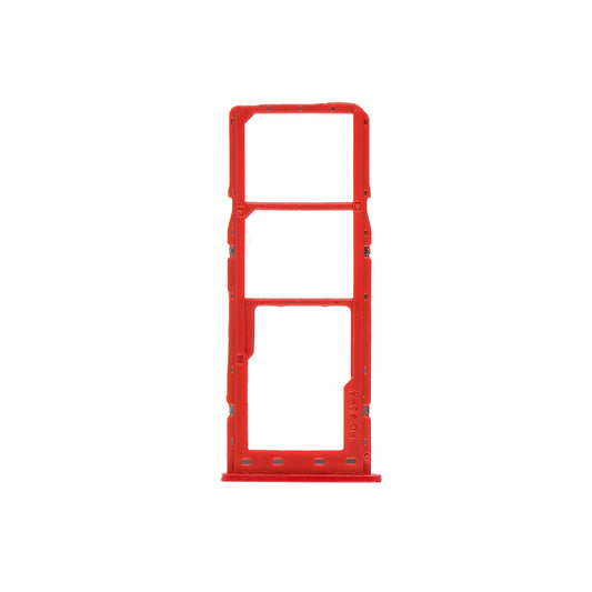 OEM Dual SIM Micro SD Card Tray Holder Replacement for Samsung Galaxy A10 SM-A105 - Red