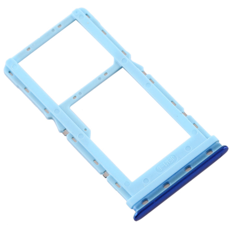 OEM Dual SIM Card Tray Holder Replace Part for Xiaomi Mi CC9e / Mi A3 - Blue