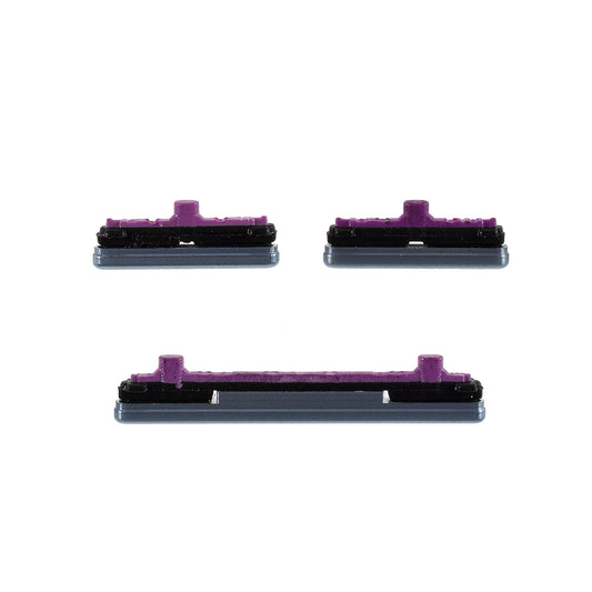 For Samsung Galaxy S10 G973 / S10 Plus G975 3Pcs / Set OEM Power On / Off and Volume Side Buttons (without Logo) - Blue