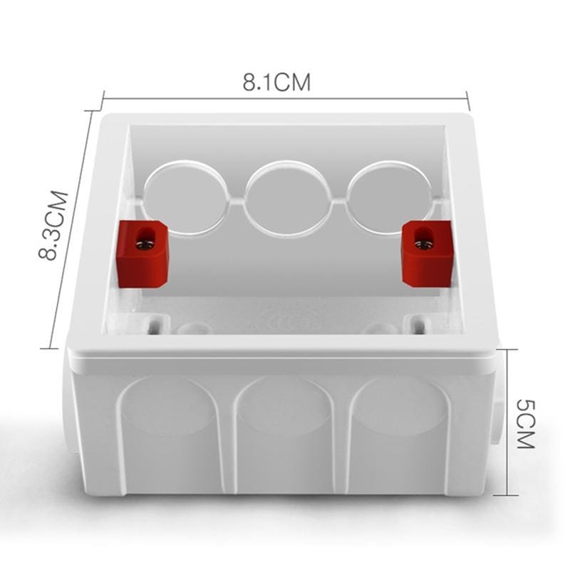 10 PCS Cassette PVC Flame Retardant Splicing Bottom Box Switch Socket Universal Box Random Color Delivery