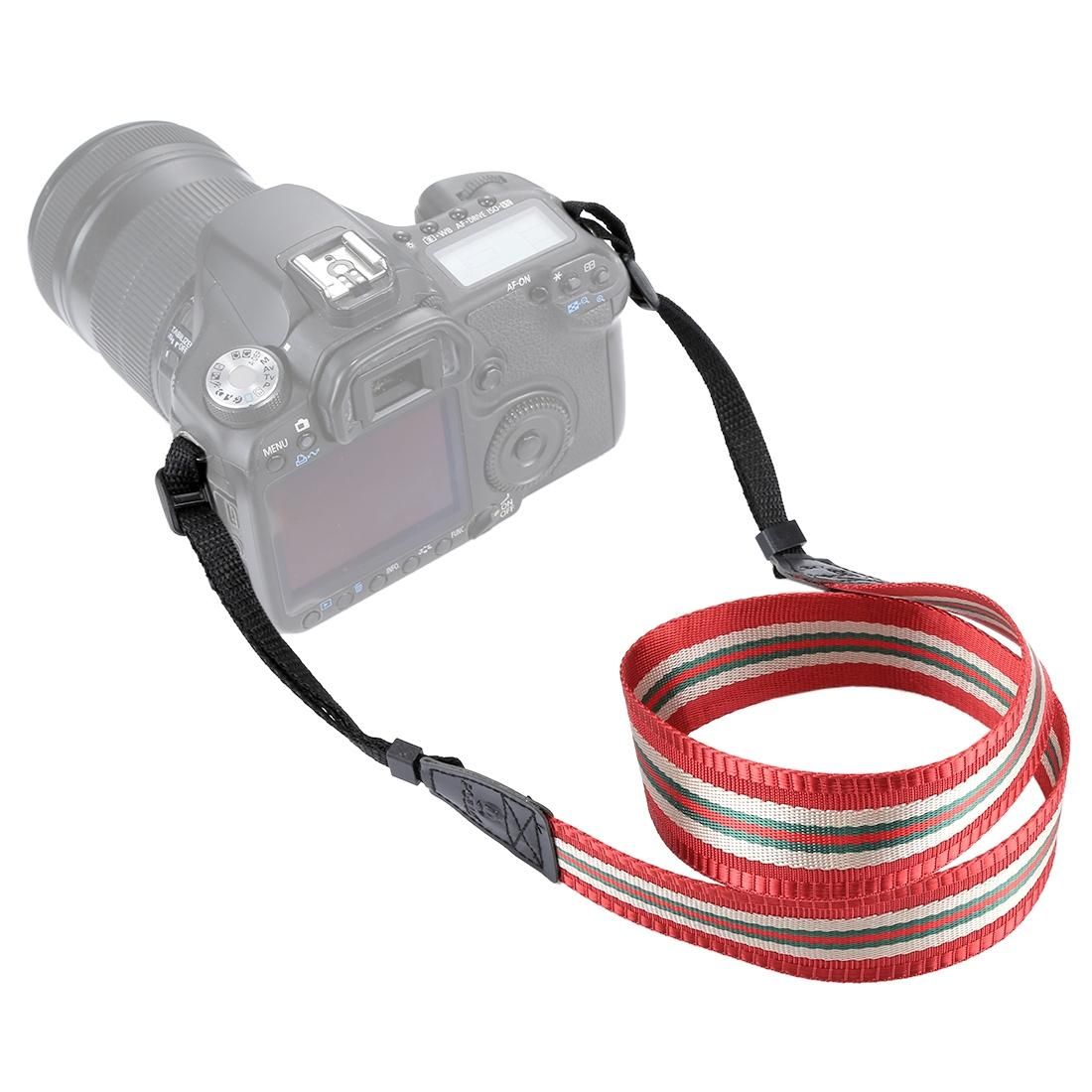 PULUZ Stripe Style  Series Shoulder Neck Strap Camera Strap for SLR / DSLR Cameras (Dark Red)