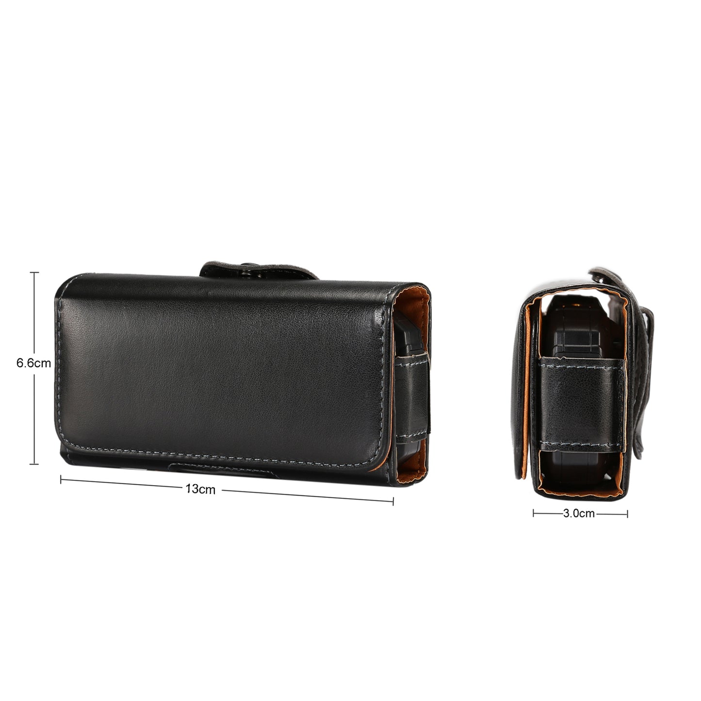 Horizontal Smooth Leather Holster Belt Clip Case for iPhone SE / Samsung S4 mini, Size: 13 x 6.6 x 3.0CM