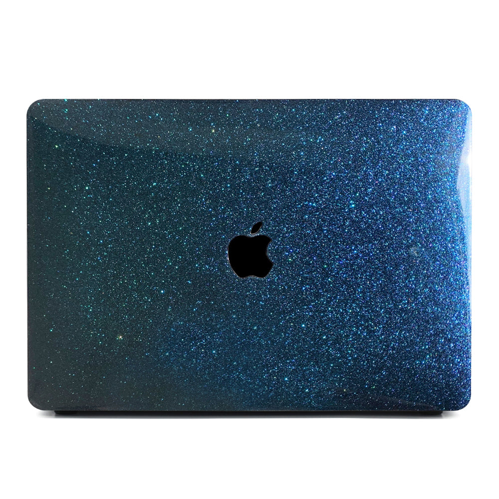 Ultra-thin Glittery Surface Hard PC Protective Laptop Case Notebook Cover for Macbook Air 13.3 inch A1369/A1466 (2012) - Blue