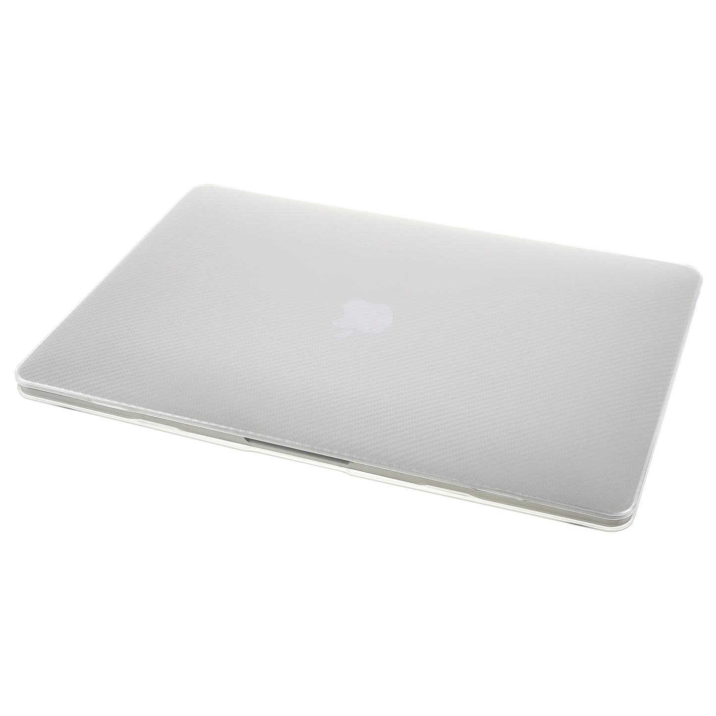 Carbon Fiber Texture Laptop Case Full Protection PC Shell for MacBook Air 13.3-inch (A1369/A1466) - Transparent