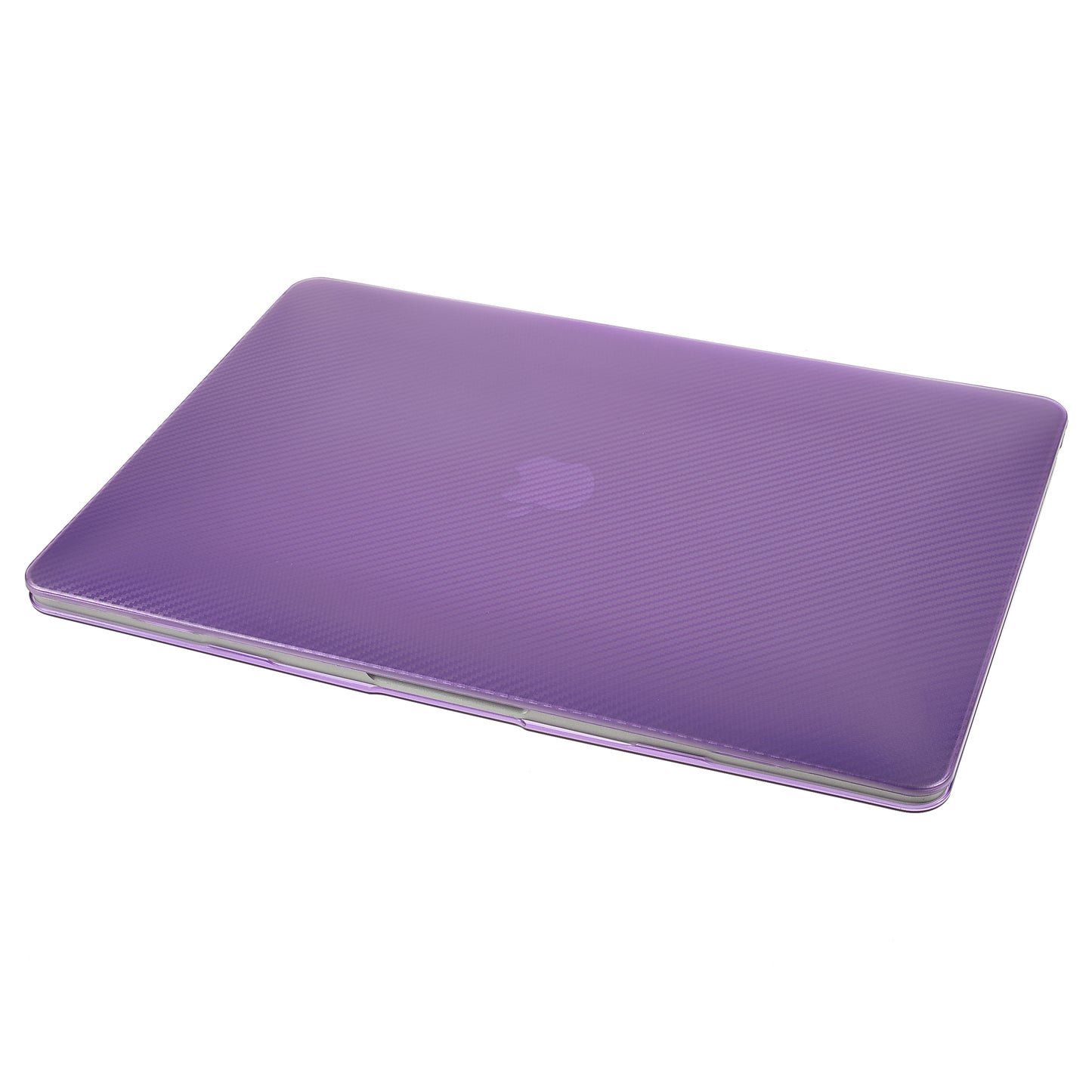 Carbon Fiber Texture Front and Back PC Laptop Protector Case for MacBook Air 13.3-inch with Retina Display A2179 (2020)/A1932/A2337 - Purple