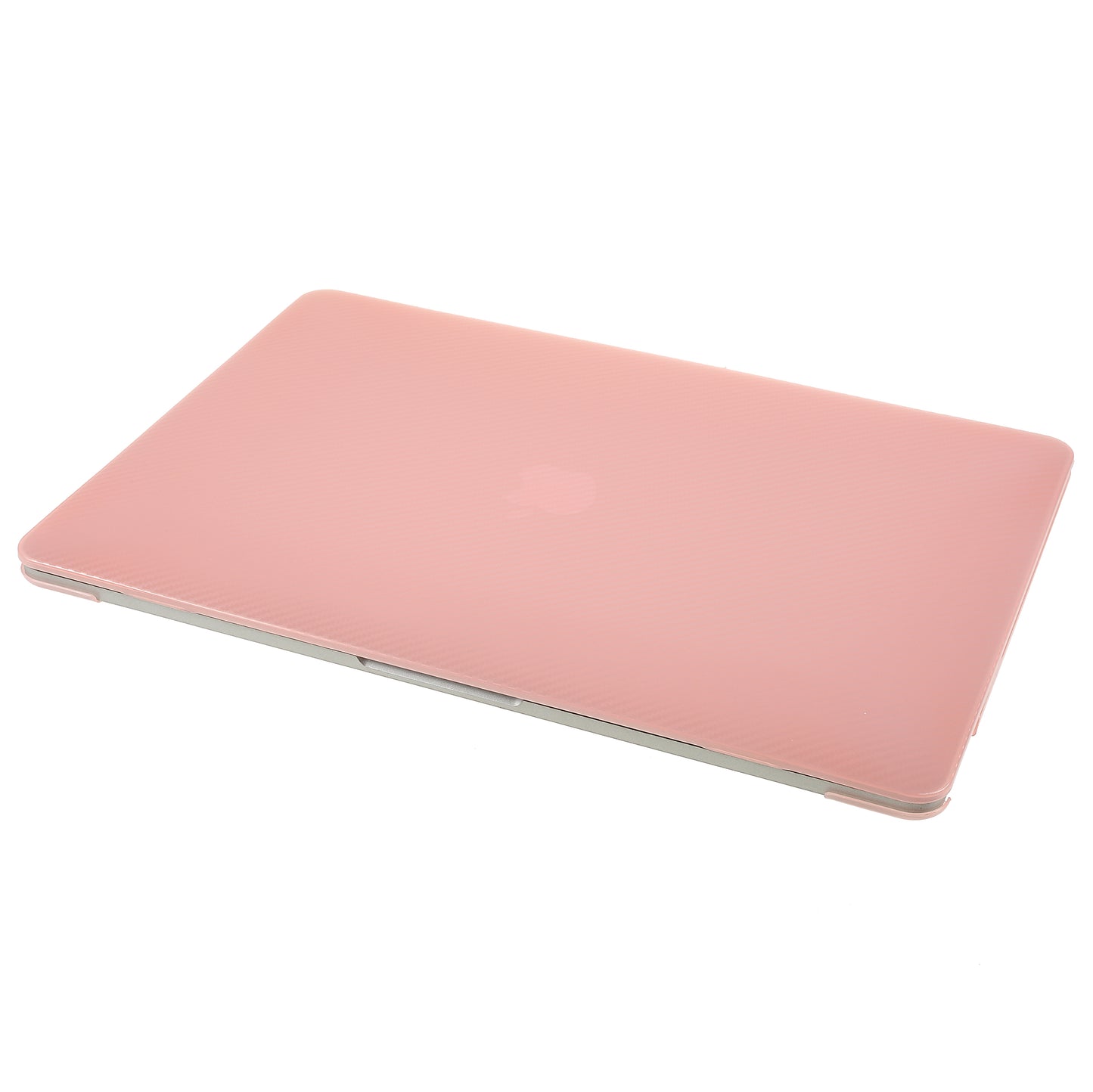 Carbon Fiber Texture Front and Back PC Laptop Protector Case for MacBook Air 13.3-inch with Retina Display A2179 (2020)/A1932/A2337 - Pink