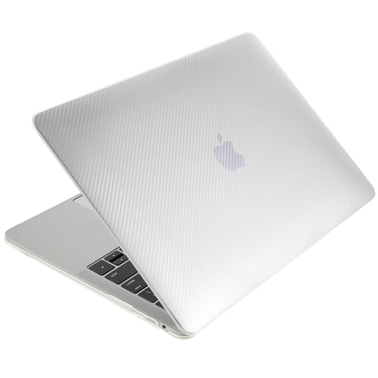 Carbon Fiber Texture Front and Back PC Laptop Protector Case for MacBook Air 13.3-inch with Retina Display A2179 (2020)/A1932/A2337 - Transparent