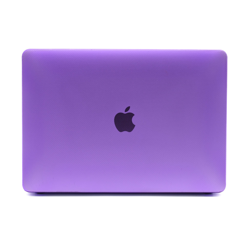 Anti-scratch Dots Pattern PC Shell Front and Back Slim Laptop Case for MacBook Pro 13-inch A1708/A1706/A1989/A2159/A2251/A2289/A2338 - Purple