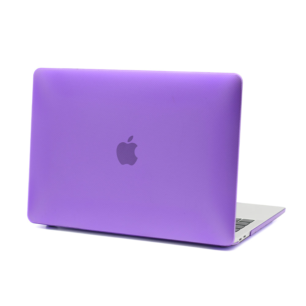 Anti-scratch Dots Pattern PC Shell Front and Back Slim Laptop Case for MacBook Pro 13-inch A1708/A1706/A1989/A2159/A2251/A2289/A2338 - Purple