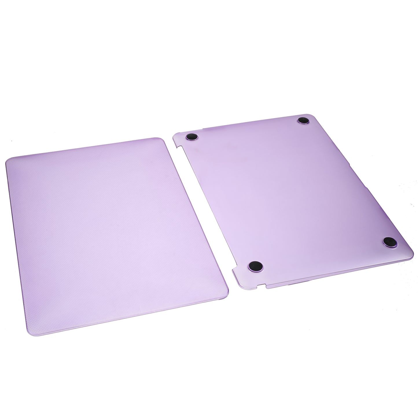 Anti-scratch Dots Pattern PC Shell Front and Back Slim Laptop Case for MacBook Pro 13-inch A1708/A1706/A1989/A2159/A2251/A2289/A2338 - Purple
