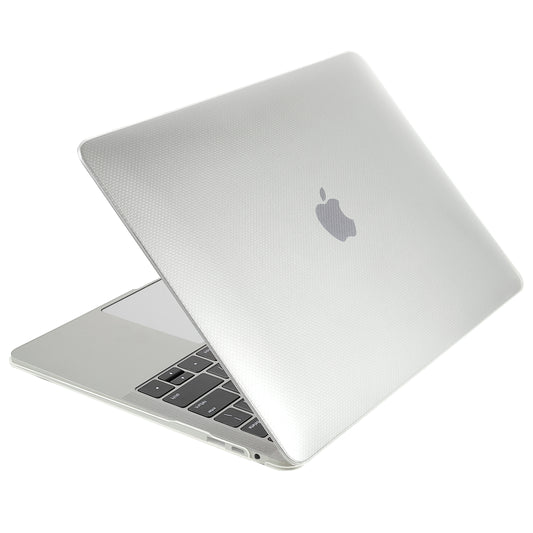 Anti-scratch Dots Pattern PC Shell Front and Back Slim Laptop Case for MacBook Pro 13-inch A1708/A1706/A1989/A2159/A2251/A2289/A2338 - Transparent