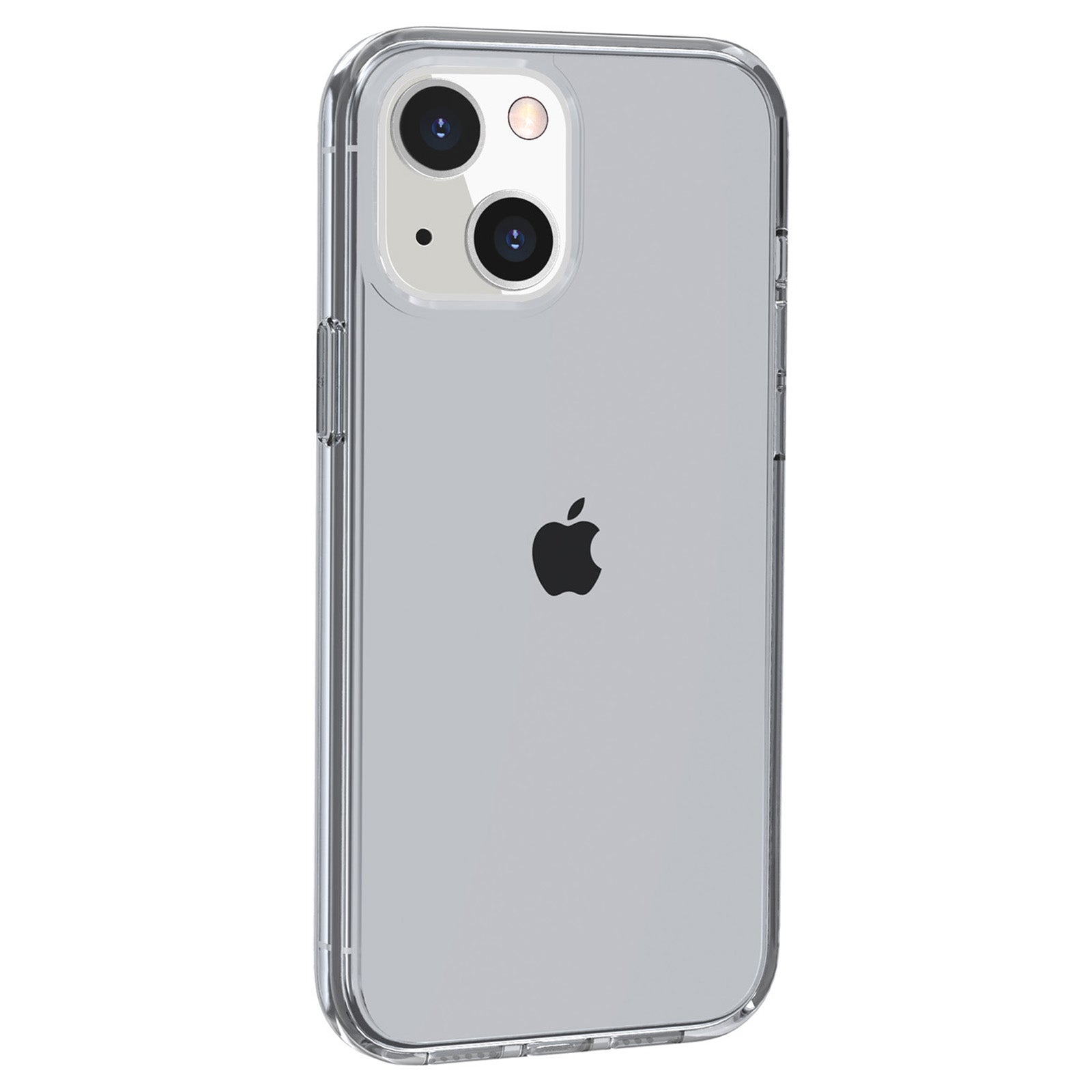 Transparent Phone Case for iPhone 15 , Hard PC + Soft TPU Case Anti-scratch Hybrid Cover - Transparent Grey