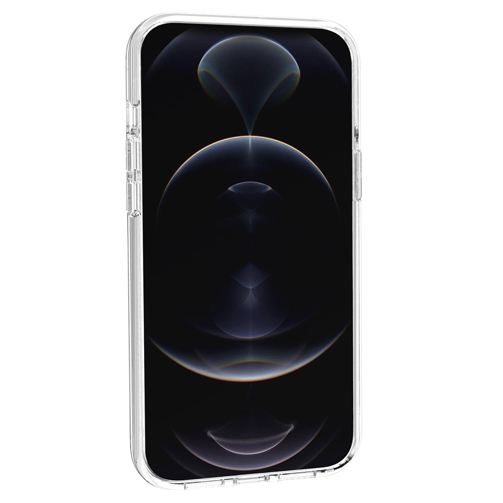 Phone Case for iPhone 15 Plus , Transparent Hard PC + Soft TPU Case Hybrid Cover - Transparent
