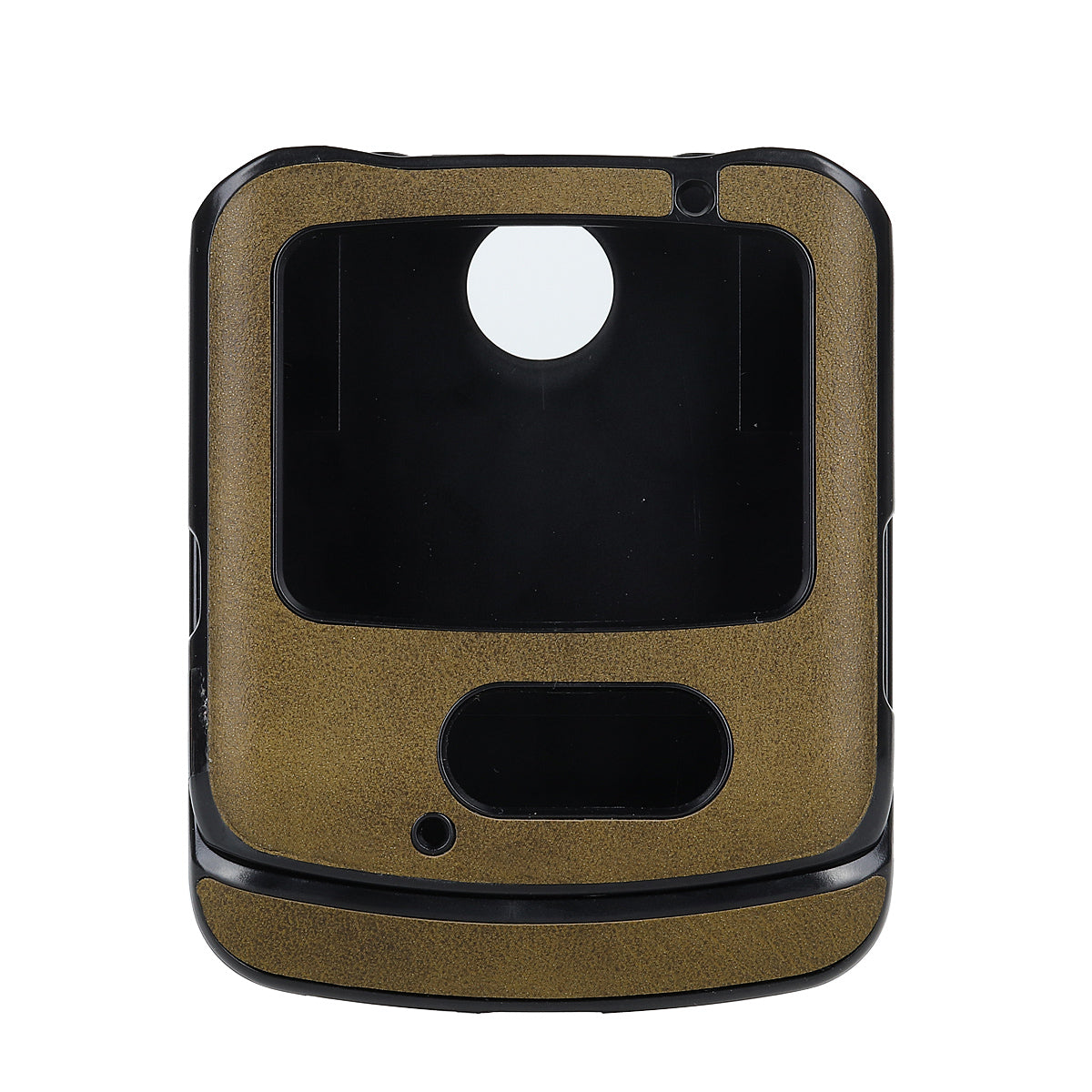 Leather Coated PC Phone Case for Motorola Razr 5G - Green