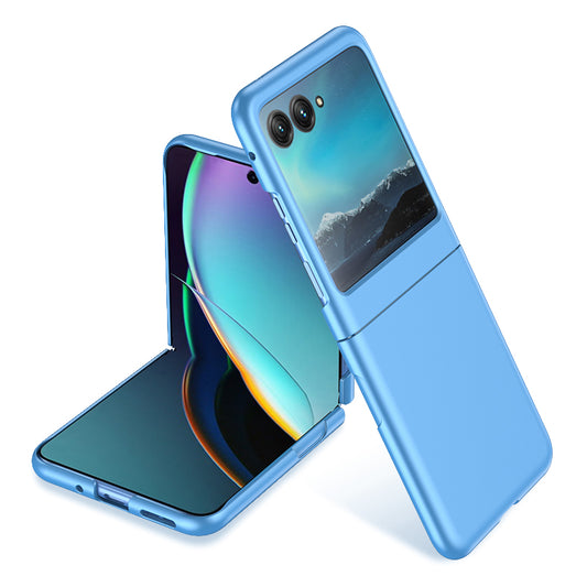 Uniqkart for Motorola Razr 40 Ultra 5G Skin-touch PC Phone Case Ultra Slim Protective Phone Cover - Blue