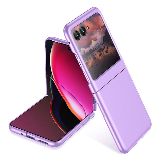 Uniqkart for Motorola Razr 40 Ultra 5G Skin-touch PC Phone Case Ultra Slim Protective Phone Cover - Purple
