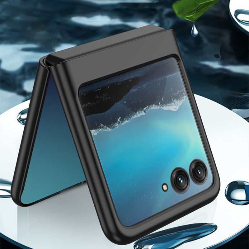 Uniqkart for Motorola Razr 40 Ultra 5G Skin-touch PC Phone Case Ultra Slim Protective Phone Cover - Black