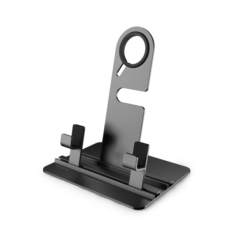 Multi functional Desktop Charging Cradle Stand Holder for Apple Watch, iPhone iPad Etc. - Black