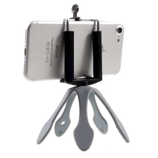 Octopus Shape Multi-functional Phone GroPro Bracket for iPhone Samsung GoPro, Clamp Width: 5-8.5cm - Grey