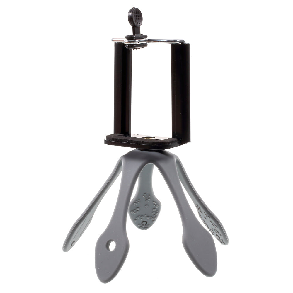 Octopus Shape Multi-functional Phone GroPro Bracket for iPhone Samsung GoPro, Clamp Width: 5-8.5cm - Grey
