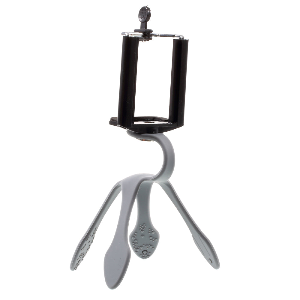 Octopus Shape Multi-functional Phone GroPro Bracket for iPhone Samsung GoPro, Clamp Width: 5-8.5cm - Grey