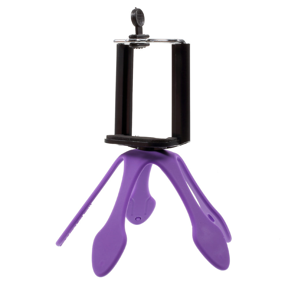 Octopus Shape Portable Mount Flexible Bracket for iPhone Samsung GoPro, Clamp Width: 5-8.5cm - Purple