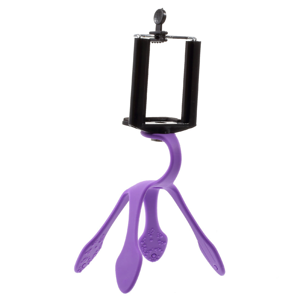 Octopus Shape Portable Mount Flexible Bracket for iPhone Samsung GoPro, Clamp Width: 5-8.5cm - Purple